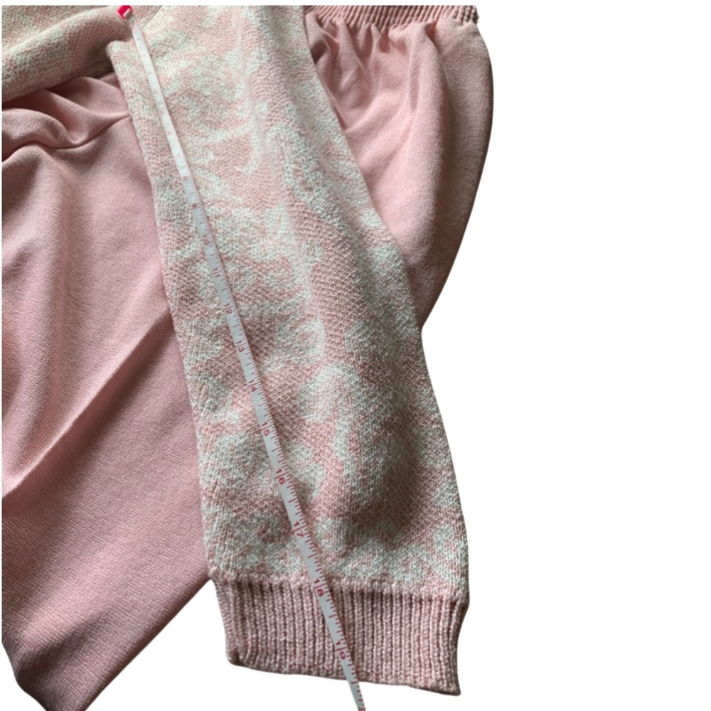 Vintage 1980’s Alfred Dunner 2 Piece Set Powder Pink Floral Sweater - Picture 7 of 16